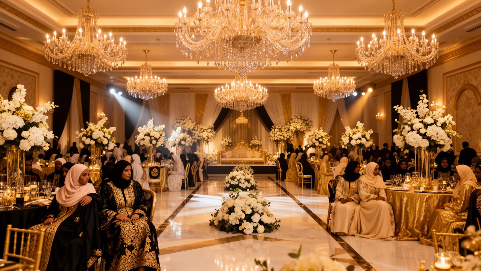 Luxury event ambiance